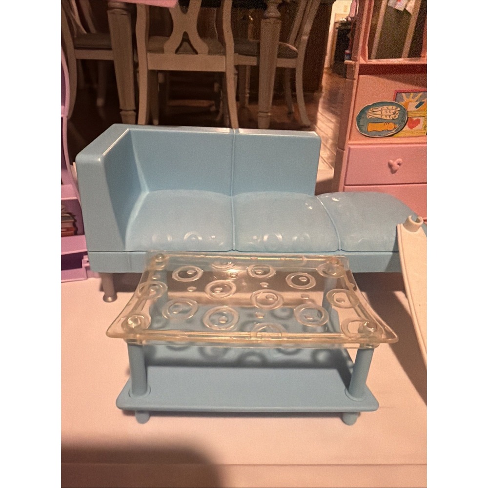 Mattel 2000 Barbie All Around Home Family Room Furniture Playset Incomplete